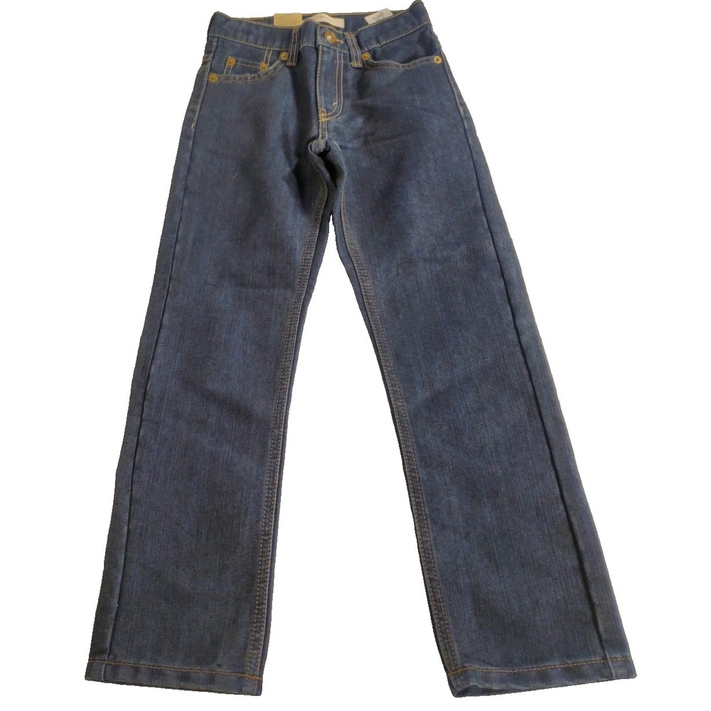 Levi's 511 Girl's Flat Front Slim Denim Blue Jeans Size 7R NWT